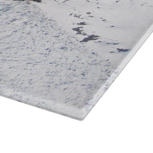 Franz Josef Glacier Aerial View, Neuseeland Schneidebrett (Ecke)