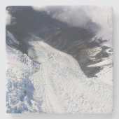 Franz Josef Glacier Aerial View, Neuseeland Steinuntersetzer (Vorderseite)