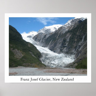 Franz Josef Glacier, Neuseeland Poster