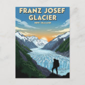 Franz Josef Glacier New Zealand Travel Postkarte (Vorderseite)