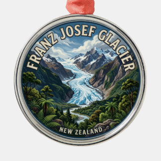 Franz-Josef-Gletscher Neuseeland Ornament Aus Metall