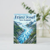 Franz-Josef-Gletscher Neuseeland Postkarte (Stehend Vorderseite)
