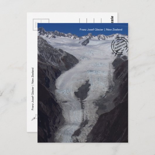 Franz Josef Gletscher (Neuseeland) Postkarte (Vorne/Hinten)