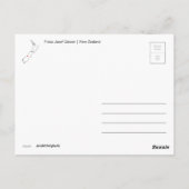 Franz Josef Gletscher (Neuseeland) Postkarte (Rückseite)