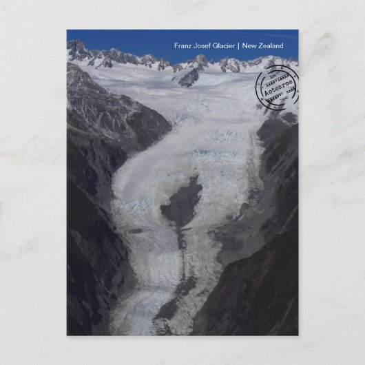 Franz Josef Gletscher (Neuseeland) Postkarte (Vorderseite)