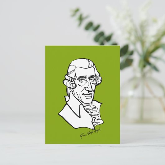 Franz Joseph Haydn Postkarte (Stehend Vorderseite)