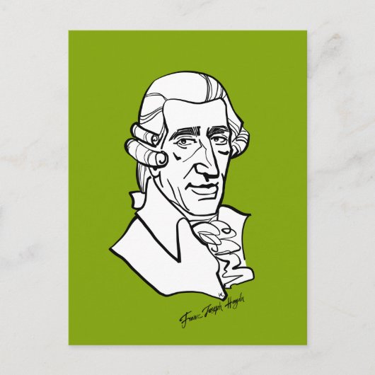 Franz Joseph Haydn Postkarte (Vorderseite)
