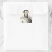 Franz Joseph I, Kaiser Österreichs 2 Quadratischer Aufkleber (Tasche)