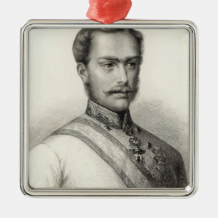 Franz Joseph I, Kaiser von Österreich 2 Silbernes Ornament