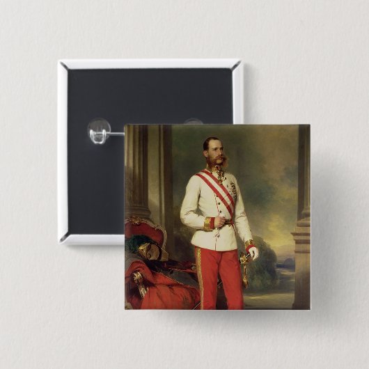 Franz Joseph I, Kaiser von Österreich Button (Vorne & Hinten)