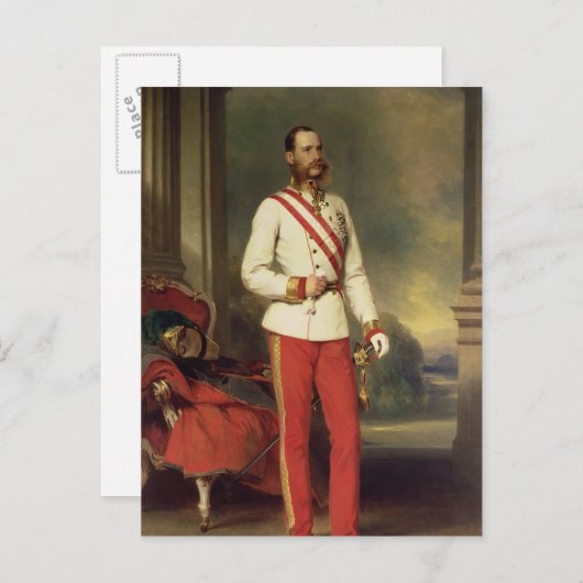 Franz Joseph I, österreichischer Kaiser Postkarte (Vorne/Hinten)