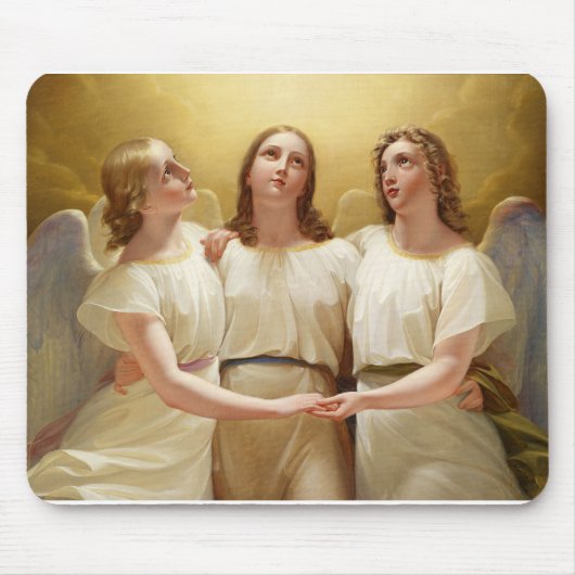 Franz Kadik - Drei Engel - 1822 - Malerei Mousepad (Vorne)