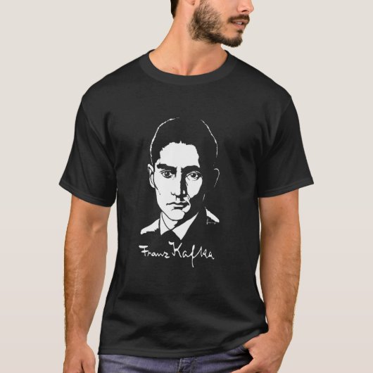 Franz Kafka (Dark) T-Shirt (Vorderseite)
