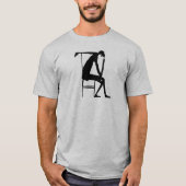 Franz Kafka Drawing 03 Black T-Shirt (Vorderseite)