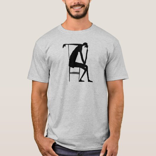 Franz Kafka Drawing 03 Black T-Shirt (Vorderseite)