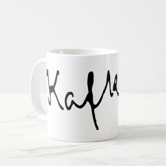 Franz Kafka Kaffeetasse (Vorderseite Links)