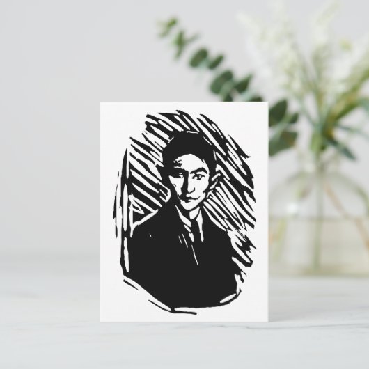Franz Kafka Portrait Postkarte (Stehend Vorderseite)
