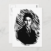 Franz Kafka Portrait Postkarte (Vorne/Hinten)