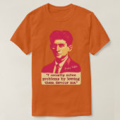 Franz Kafka Portrait und Zitat 1 T-Shirt (Design vorne)