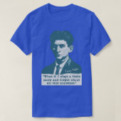 Franz Kafka Portrait und Zitat T-Shirt (Design vorne)