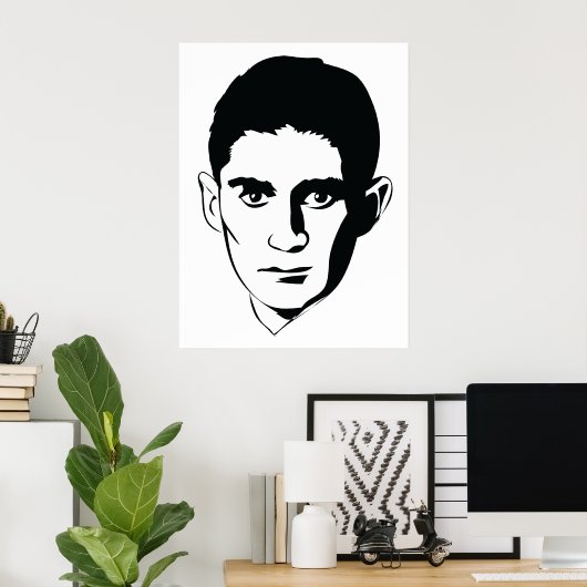 Franz Kafka Poster (Heimbüro)