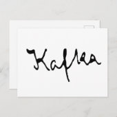 Franz Kafka Postkarte (Vorne/Hinten)