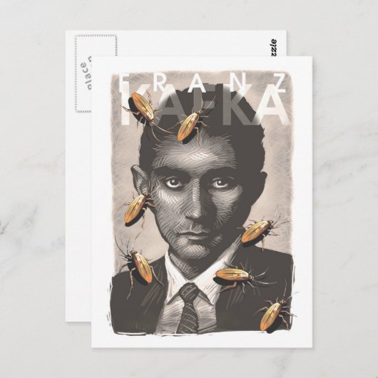 Franz Kafka Postkarte (Vorne/Hinten)