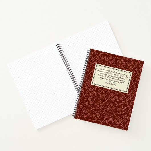 Franz Kafka Quote Writer's Notizblock (Innenseite)