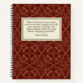 Franz Kafka Quote Writer's Notizblock (Vorderseite)