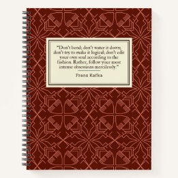 Franz Kafka Quote Writer's Notizblock
