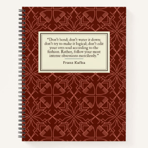 Franz Kafka Quote Writer's Notizblock