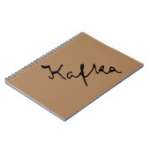 Franz Kafka Unterzeichnung Notizblock (Linke Seite)