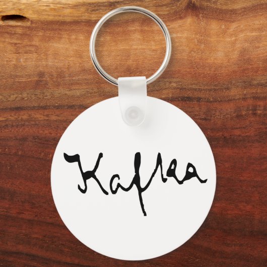 Franz Kafka Unterzeichnung Schlüsselanhänger (Vorderseite)