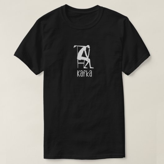 Franz Kafka Zeichnend .png T-Shirt (Design vorne)