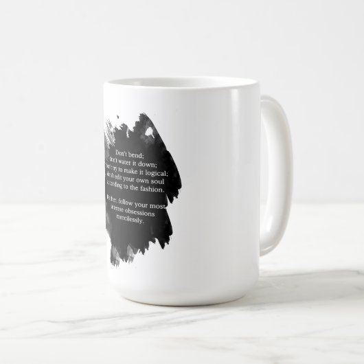 Franz- Kafkazitat-Obsessions-Tasse Kaffeetasse (VorderseiteRechts)