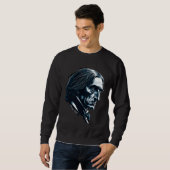Franz Lisz Portrait Composer Illustration Piano Mu Sweatshirt (Vorne ganz)