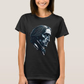 Franz Lisz Portrait Composer Illustration Piano Mu T-Shirt (Vorderseite)