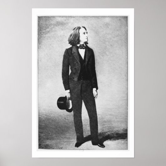 Franz Liszt (1811-86) 1856 (litho) (b/w Foto) Poster (Vorne)