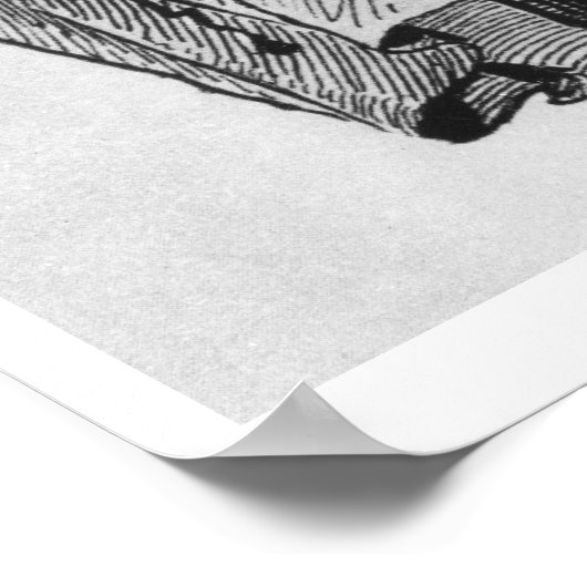 Franz Liszt (1811-86) als Abt, Karikatur von 'B Poster (Ecke)