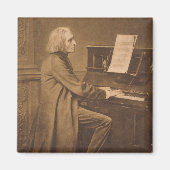 Franz Liszt am Klavier Magnet (Vorne)