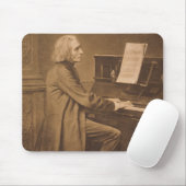 Franz Liszt am Klavier Mousepad (Mit Mouse)
