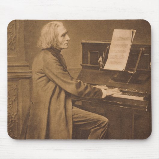 Franz Liszt am Klavier Mousepad (Vorne)