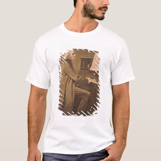 Franz Liszt am Klavier T-Shirt (Vorderseite)