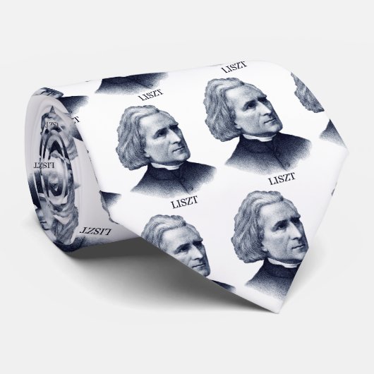 Franz Liszt, blau Krawatte (Gerollt)