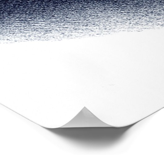 Franz Liszt, blau Poster (Ecke)