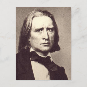 Franz Liszt Classic Round Sticker Postkarte