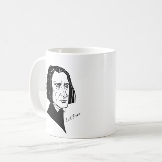 Franz Liszt Kaffeetasse (Vorderseite Links)