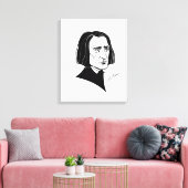 Franz Liszt Leinwanddruck (Insitu (Wohnzimmer))
