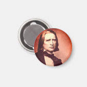 Franz Liszt Magnet (Vorderseite/Rückseite)