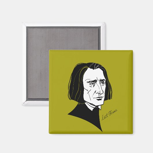 Franz Liszt Magnet (Vorderseite/Rückseite)